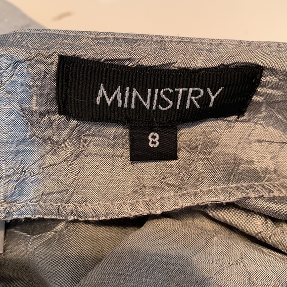 Ministry 100% Silk Silver Maxi/Long Skirt - Picture 8 of 10